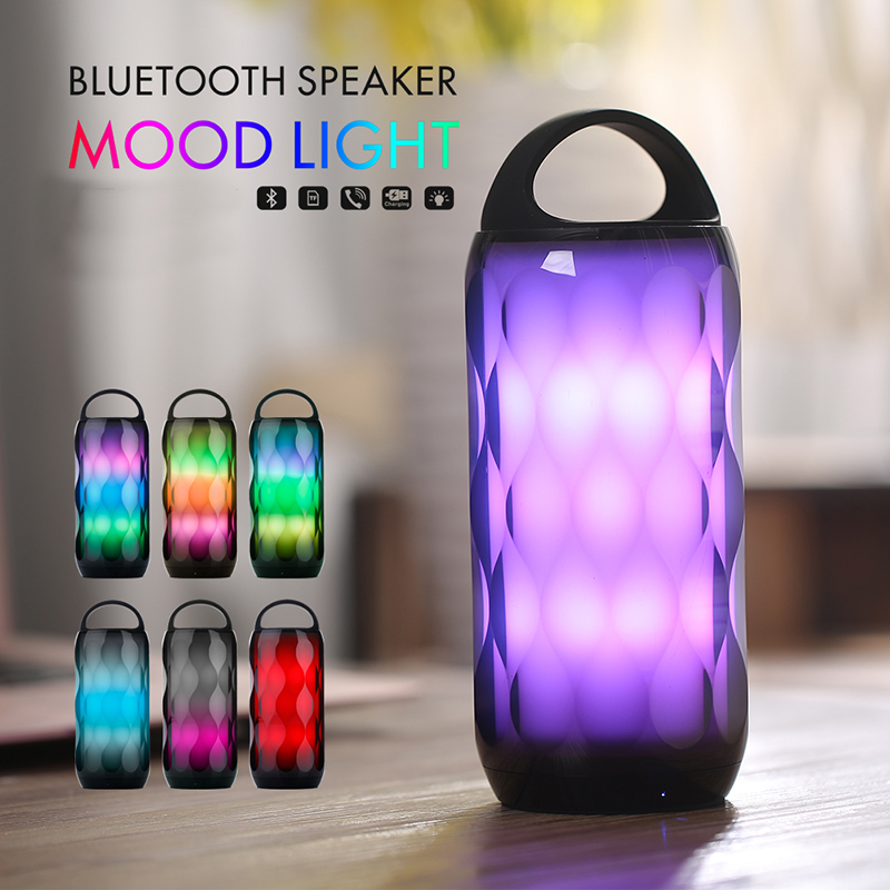 Wireless Speaker Mood Light bluetooth Small Speakers with TF Card Slot Mini Speaker