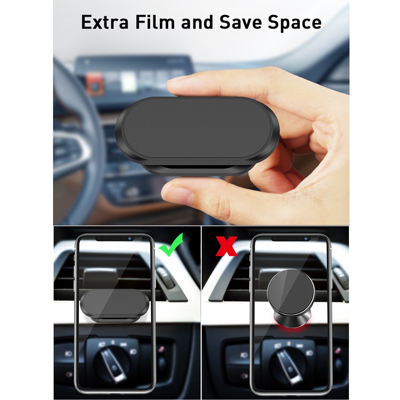 Magnetic Car Phone Holder 360° Rotation Car Holder Magnet Phone Stand fit 4.0-6.4 inch for samsung, iphone Phone Stand