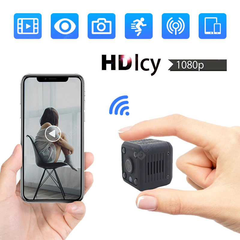 Icy 1080P HD Mini wifi camera Ip Camera wifi Micro Security Camera Wireless Monitor Surveillance Camera 1080p CCTV Night Vision - 1080P HD Camera